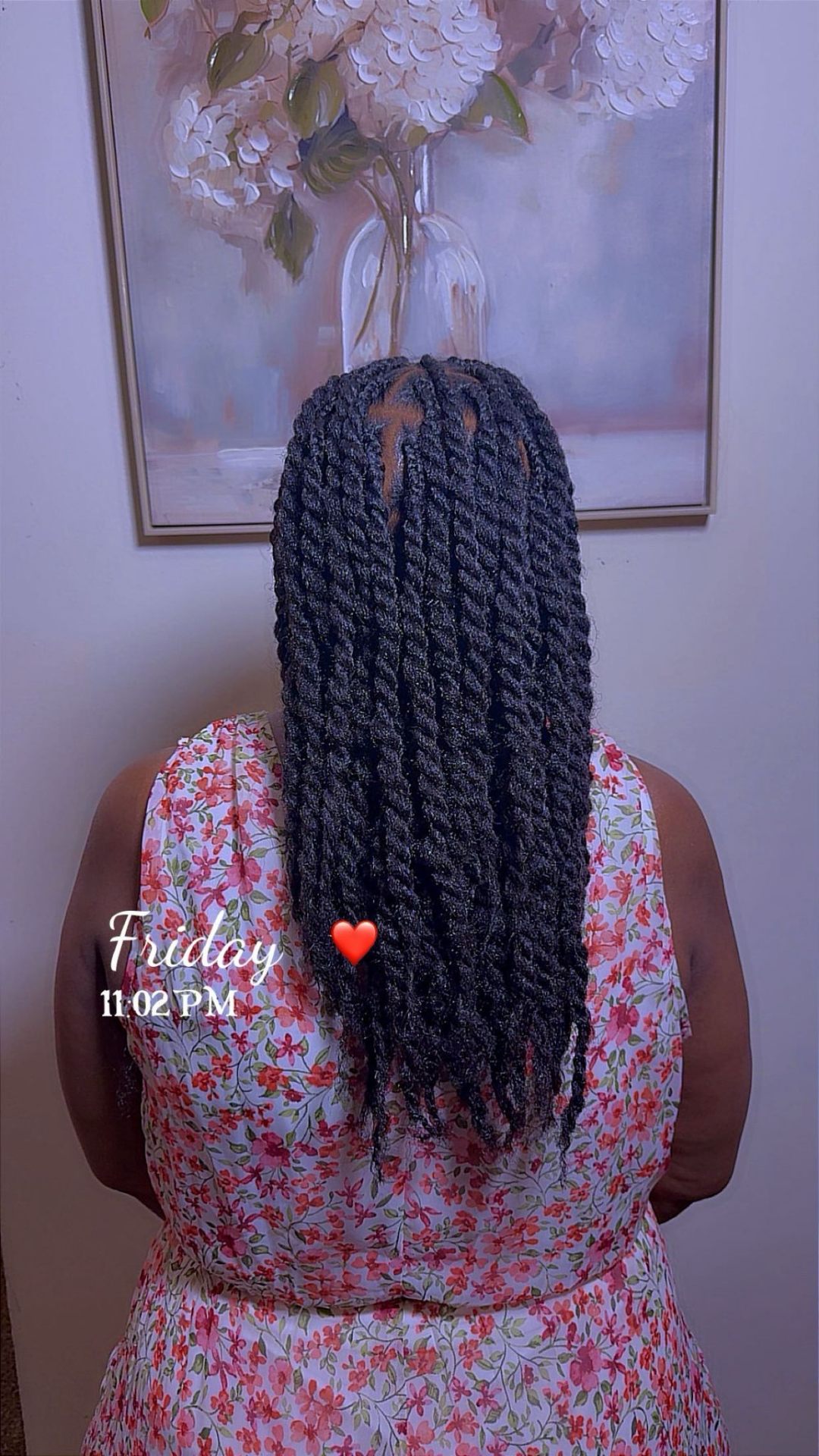 Long Senegalese twists styled by BeatRam Braids